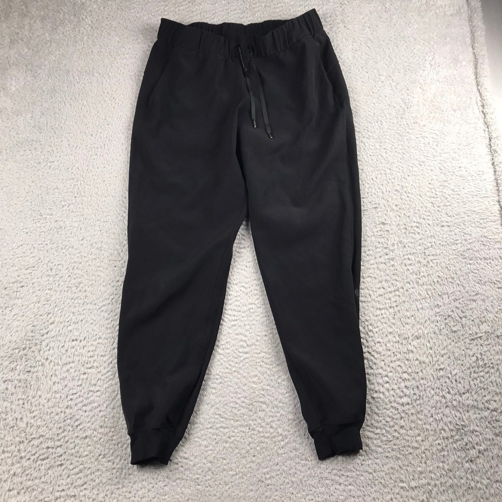 Lululemon On the Fly Joggers Womens 8 (30x27) Black Luxtreme Tapered Pants